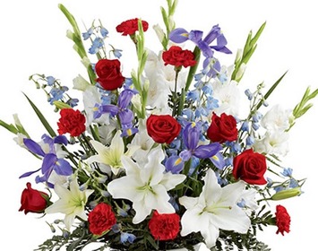 Patriotic Funeral Flowers