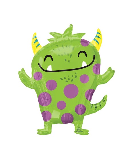 Green Happy Monster Balloon