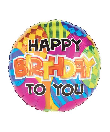 Colorful Happy Birthday Balloon