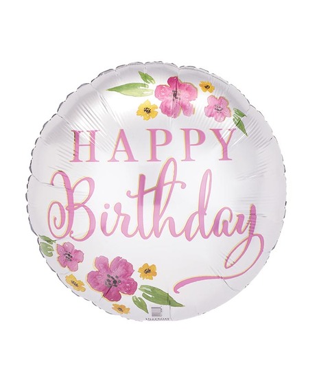 Pastel Happy Birthday Balloon