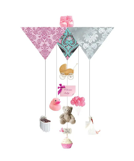 Baby Girl Chandelier Card