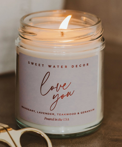 Love You Scented Candle
