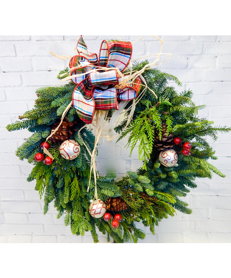 Alpine Plaid Wreath