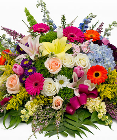 Sympathy Flowers for the Casket