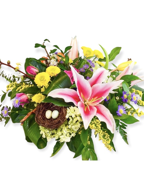 Soft Colored Funeral Arrangement