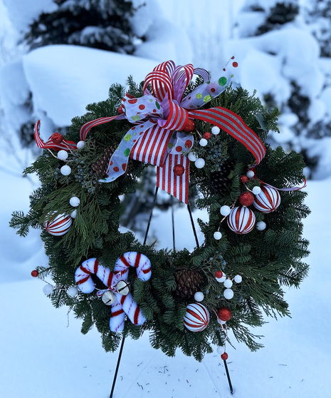 Peppermint Twist Wreath