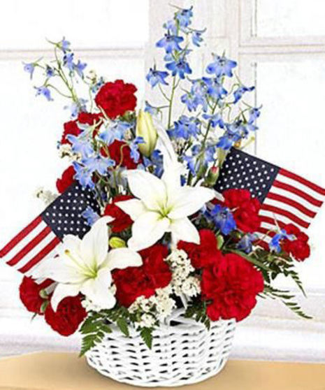 PATRIOTIC MEMORIAL Funeral Flowers in South Boston, VA - GREGORY